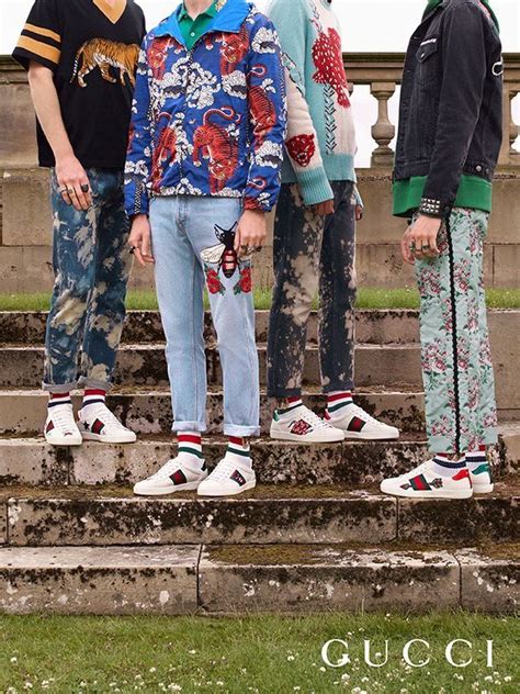 gucci ace sneakers men outfit